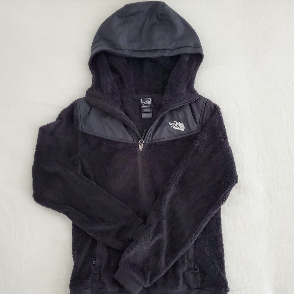 Black teddy bear furry jacket